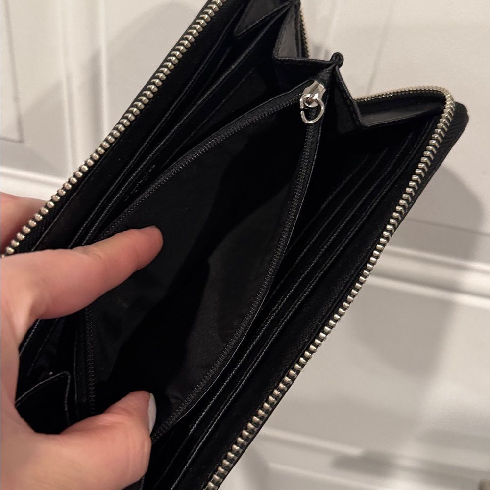 Coach Black Zip-Around Wallet - Picture 13 of 16